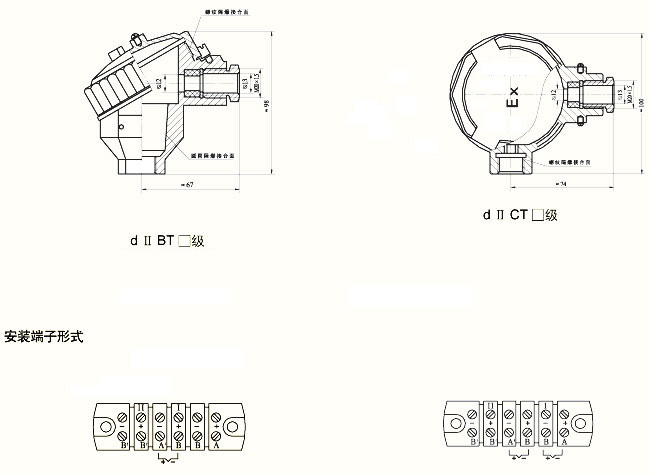 1450t2300t3200t4135t5100t685防爆级别 exdii□t□ exiaii□t